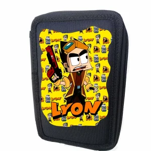 Lyon astuccio scuola portacolori 3 cerniere zip Vuoto Colore Casuale