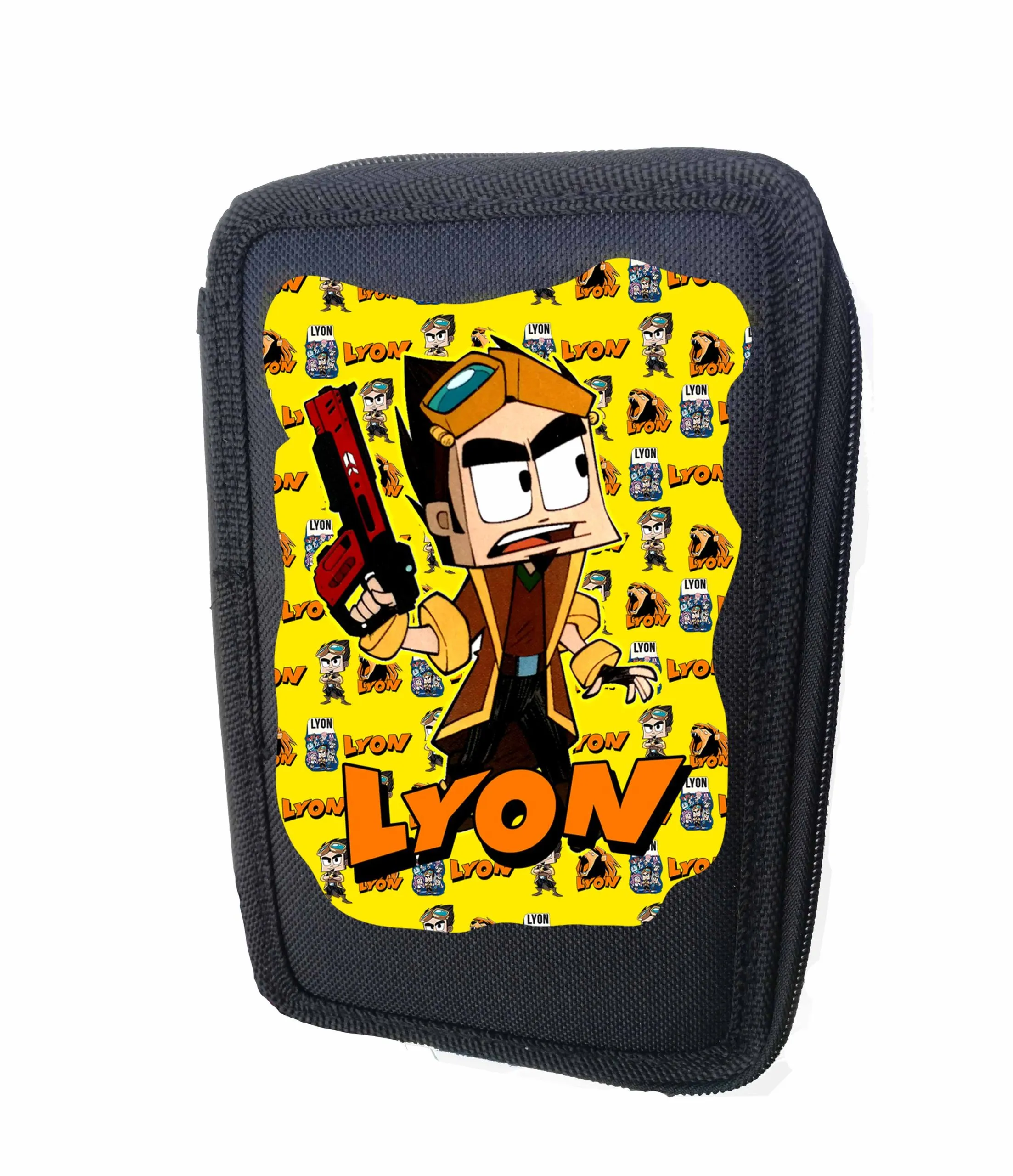 Lyon astuccio scuola portacolori 3 cerniere zip Vuoto Colore Casuale