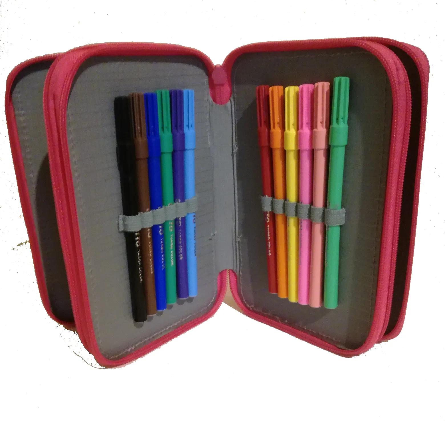 Alex Lyon astuccio scuola portacolori 3 cerniere zip 260722 321 - immagine 4