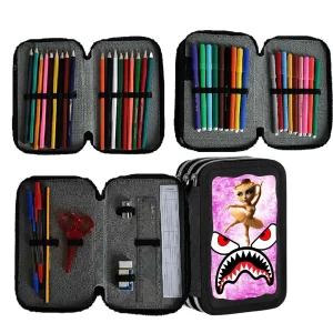 Astuccio scuola Brainrot Ballerina Completo 3 zip 0312