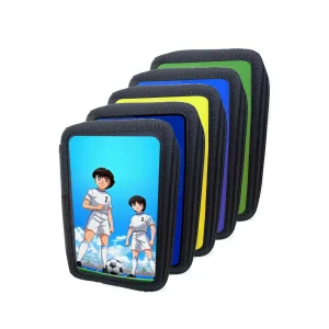 Capitan Tsubasa and friends Federmäppchen, 3-stöckig gefüllt Teilen für die Schule 3 Fäche, 20 cm