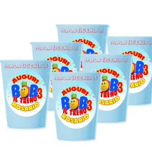 Bob il treno  Bicchieri Carta 12 pezzi