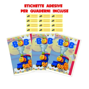 Quaderno maxi Bob Mariateresa  Formato A4 (21Cm X 29,7Cm) Per Elementari E Medie– Carta 80G/Mq