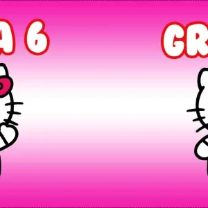 Hello kitty Etichetta Per succhi di Frutta personalizzati