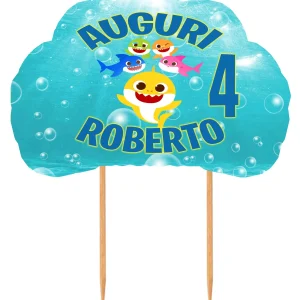 Baby Sha Topper Decorazioni Torta