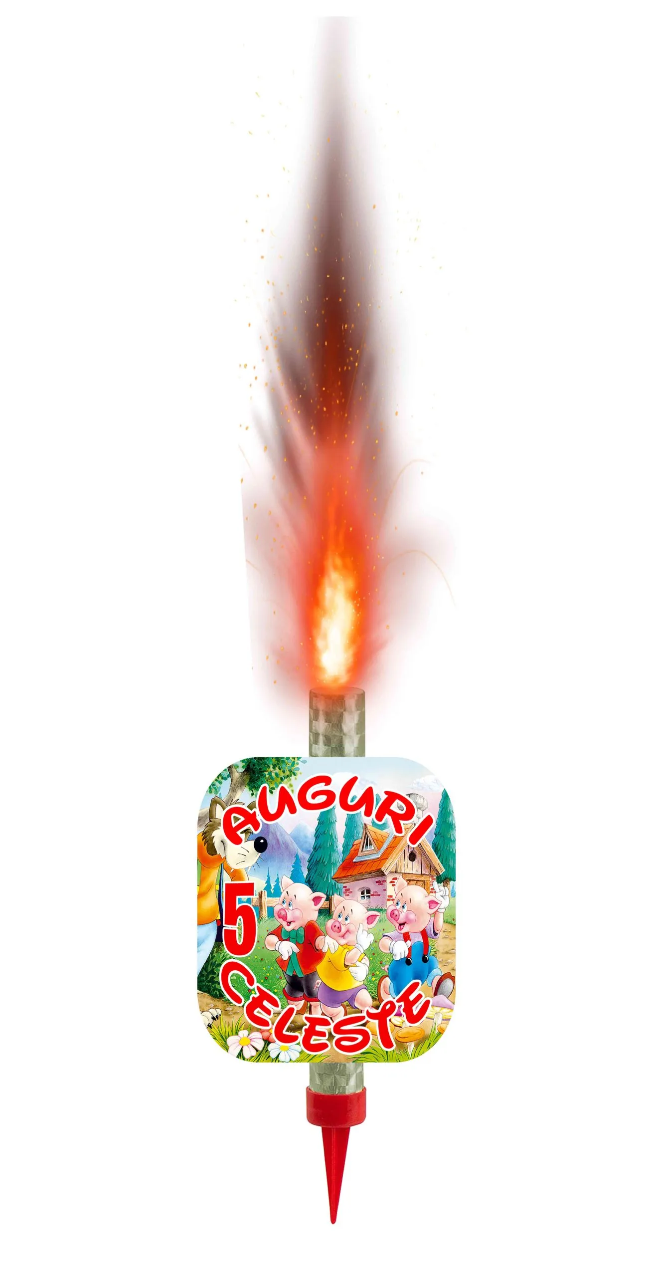 Tre porcellini and Friends Candela fontana luminosa