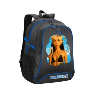 Brainrot Cappuccina Zaino scuola 27 Litri, 33 x 44 x 19 cm, 2 Scomparti