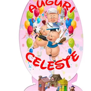 Tre porcellini friends Centrotavola Scenografico per Compleanno