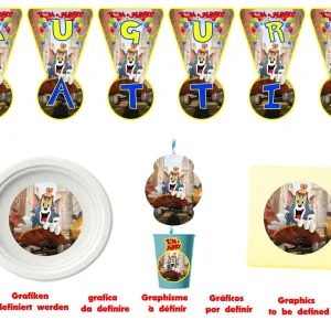 Tom Jerry and friends Kit anniversaire enfant personnalisé personnage au choix