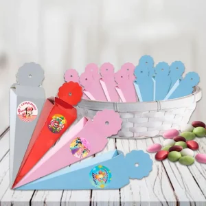 Scatole cono personalizzate porta caramelle confetti mashmellow riso o qualsiasi altro prodotto