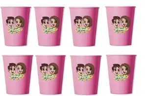 Dinsieme and friends Bicchieri Carta personaggi