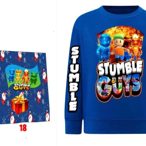 Stumble Guys and friends Felpa senza cappuccio IT LH