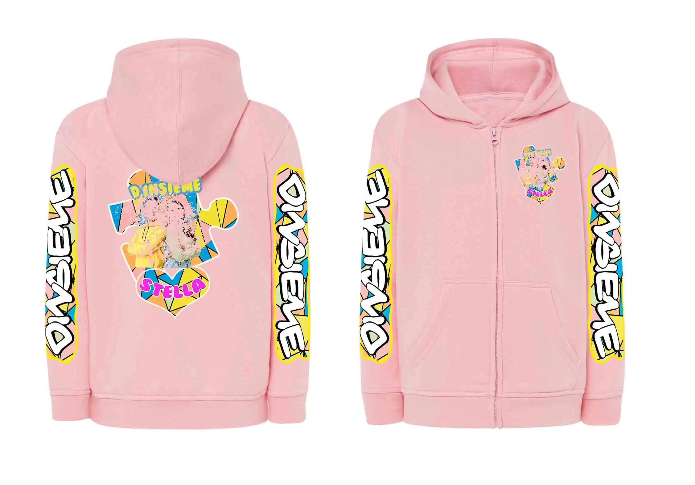 Dinsieme Felpa Zip Con Cappuccio PZ2 - immagine 2