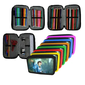 Astuccio scuola Completo 3 zip 18 colori