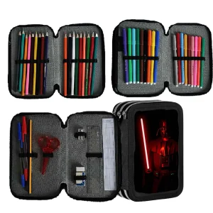 Astuccio scuola Completo 3 zip 18 colori