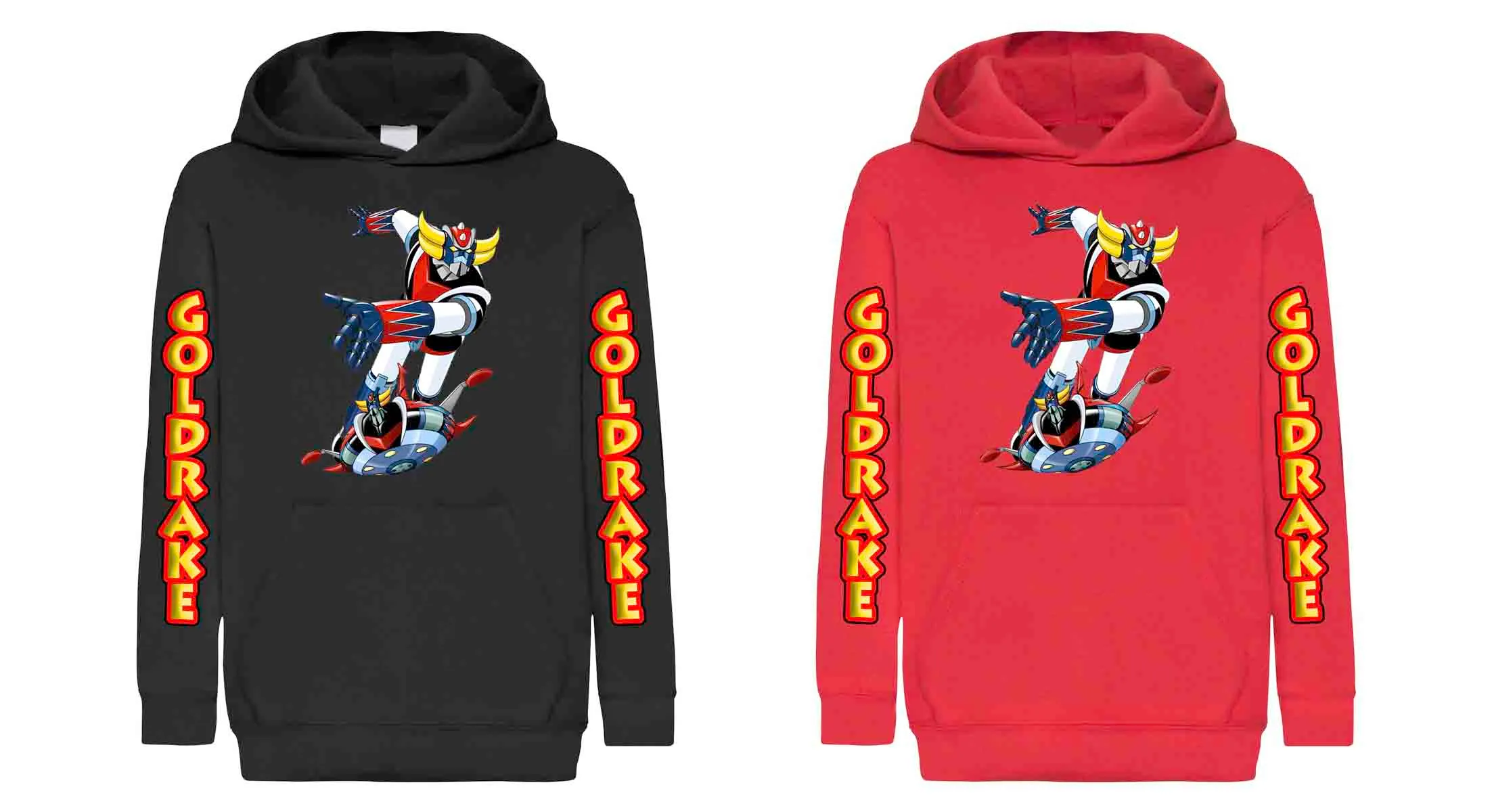 Goldrake Atlas Ufo Robot Felpa con cappuccio LH