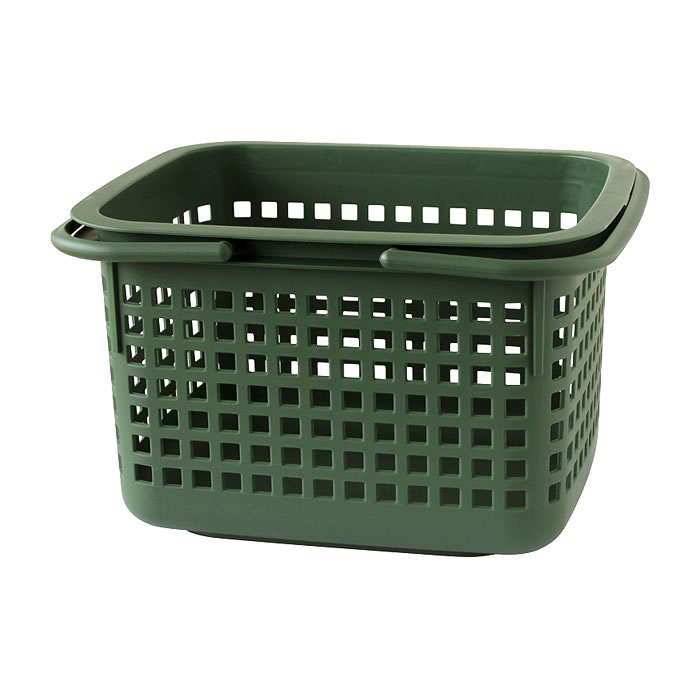 Basket con Coperchio Verde Scuro - immagine 3