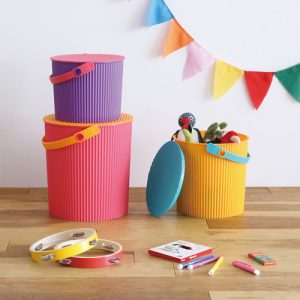 Secchiello Bicolore Viola&Rosso