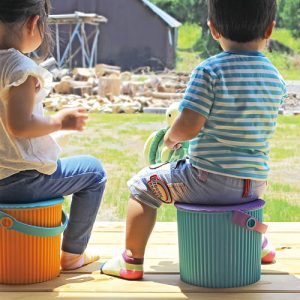 Secchiello Bicolore Turchese&Viola