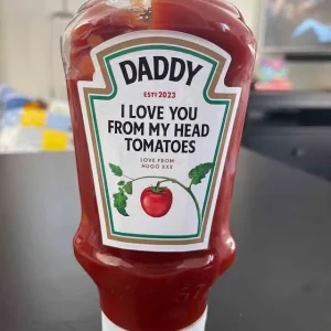 Etichetta personalizzata per salsa di pomodoro e ketchup, divertente novità, regalo di compleanno, anniversario