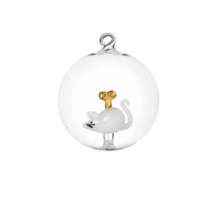 Sfera Topolino Bianco Schiaccianoci