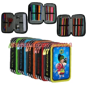 Astuccio Brawl Kenji portacolori 3 cerniere zip Pieno