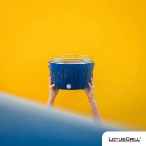 LotusGrill Classico Blu con Carbonella&Gel