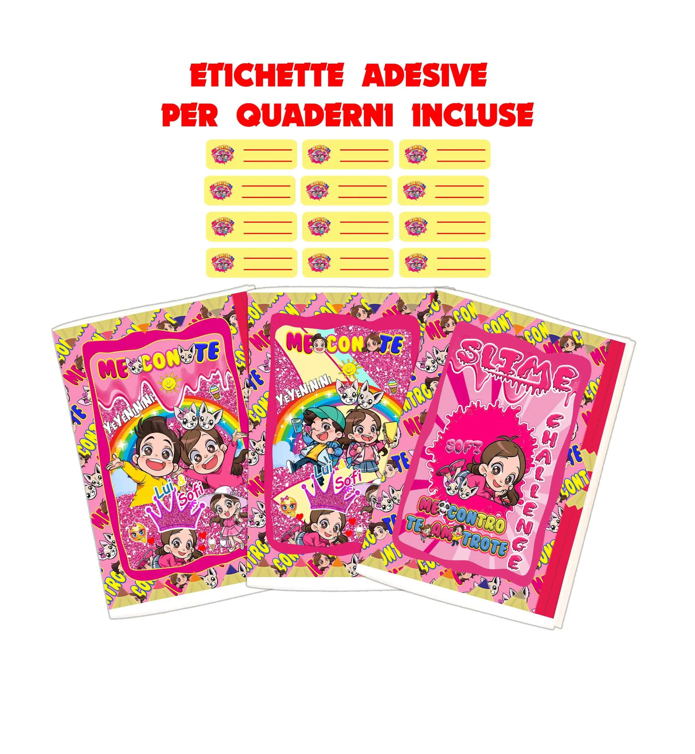 Quaderno maxi Me contro Sofia Formato A4 (21Cm X 29,7Cm) Per Elementari E Medie– Carta 80G/Mq - immagine 2