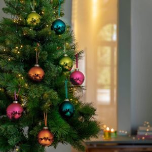 Set Quattro Sfere Natalizie Gloria