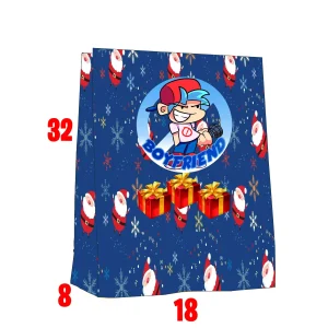 Stumble and friends Bolsas de Regalo Navidad con Pegatinas, Bolsas de Papel de Navidad Navidad 35X18X9