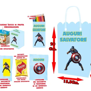 Avengers and friends Kit festa per regalini dopo festa