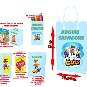 Stumble Guys and friends Kit festa per regalini dopo festa