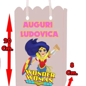Wonder woman and friends Shopper sacchetti per regalini dopo festa