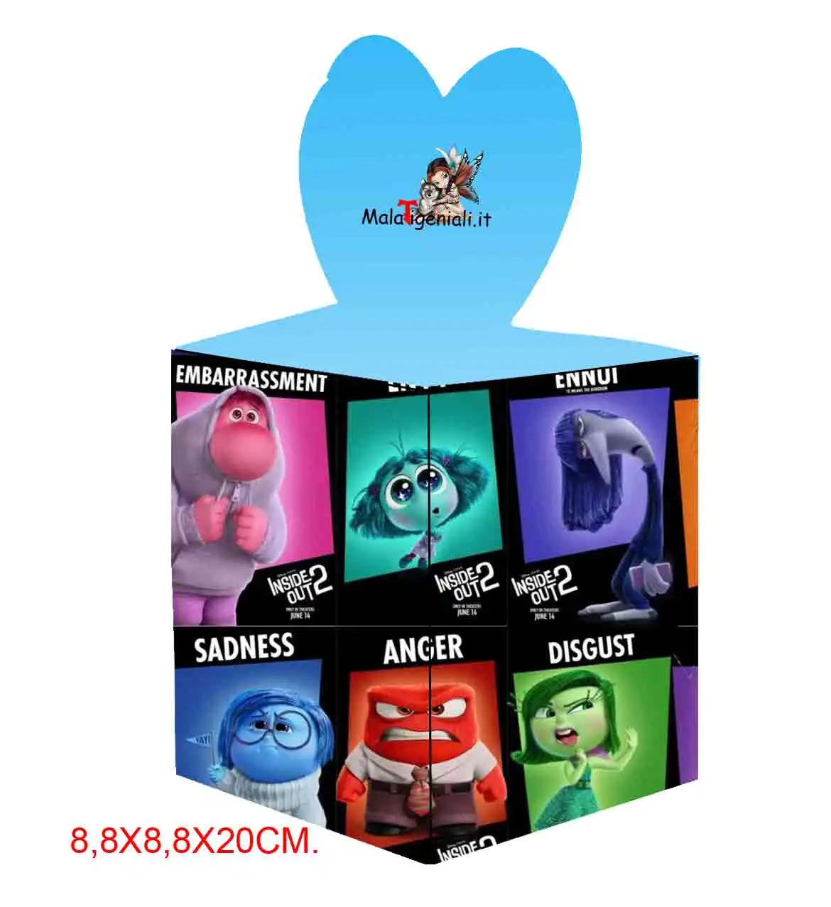 Scatola inside da party per Regalini Festa Compleanno, Bomboniere ,Prima Comunione