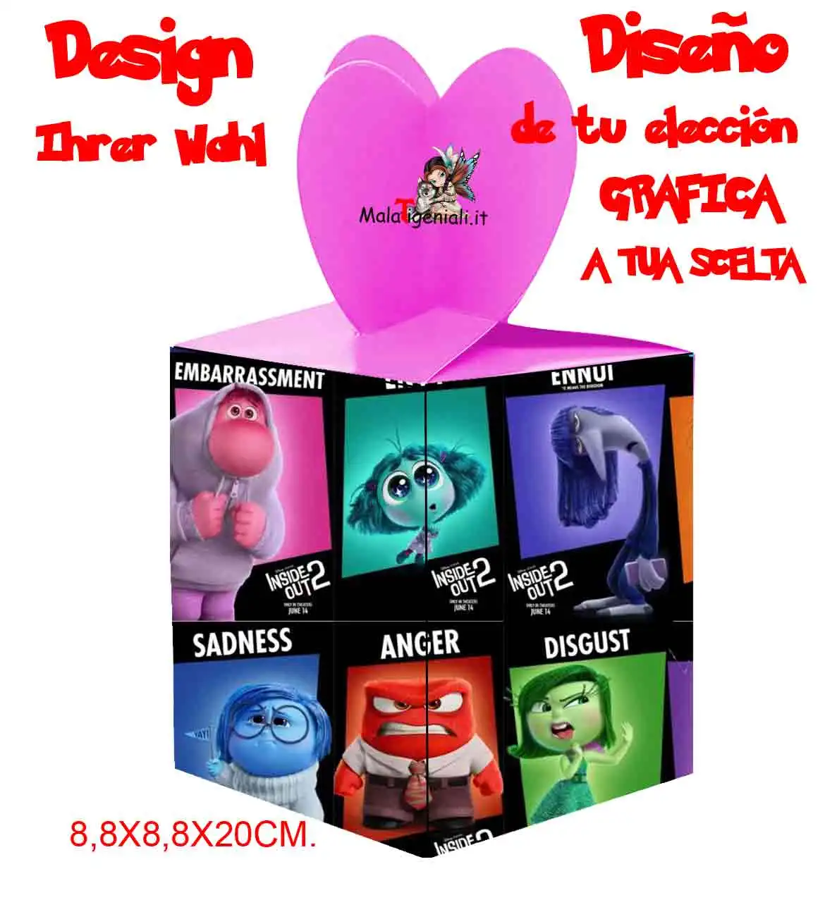 Scatola inside da party per Regalini Festa Compleanno, Bomboniere ,Prima Comunione - immagine 2