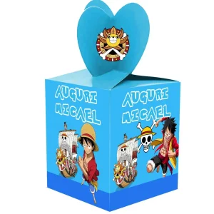 One piece and friends scatole da party per Regalini Festa Scatola di Caramelle per Feste,Compleanno,Bomboniere ,Festa di Compleanno Bambini,Prima Comunione