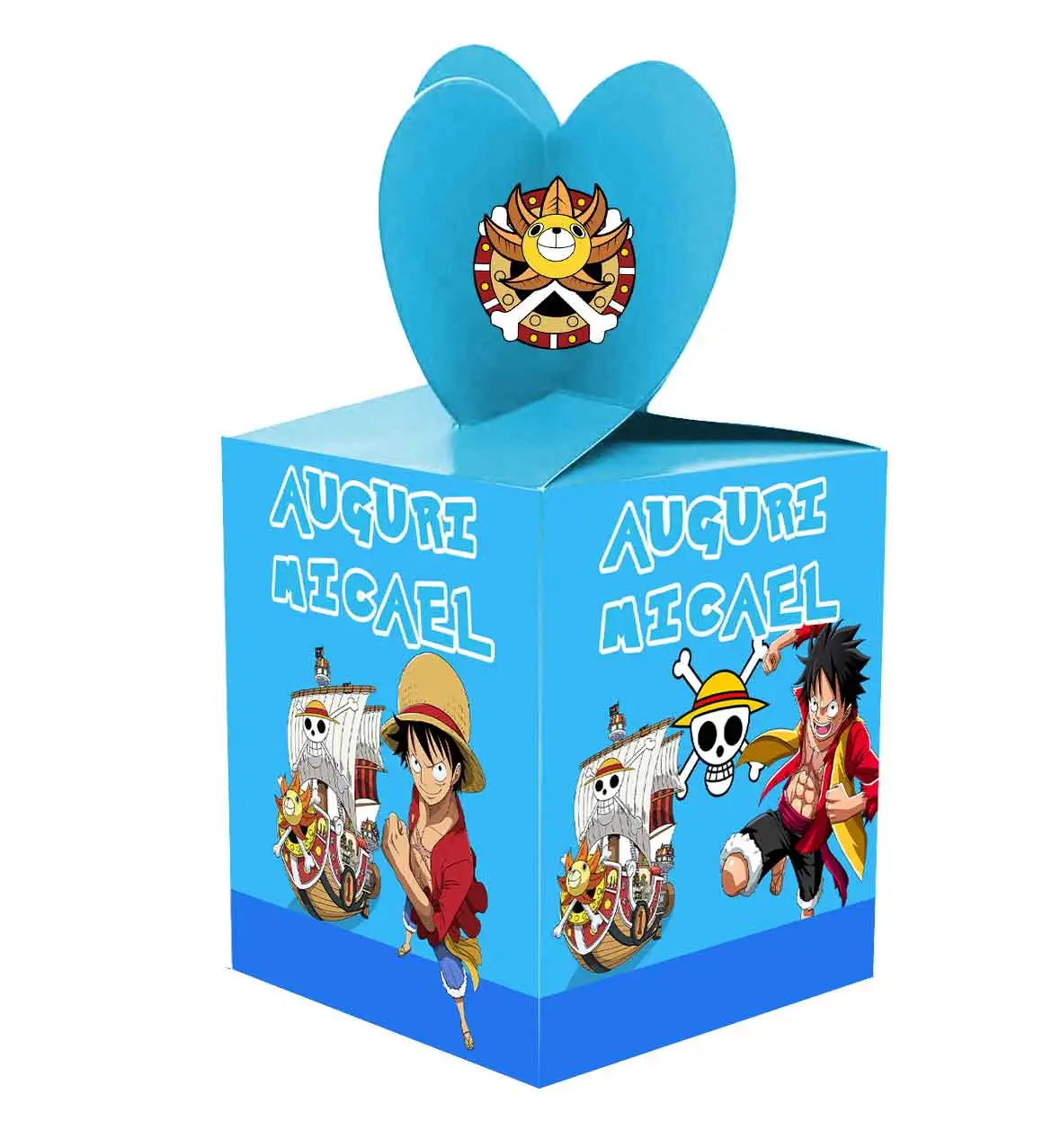 One piece and friends scatole da party per Regalini Festa Scatola di Caramelle per Feste,Compleanno,Bomboniere ,Festa di Compleanno Bambini,Prima Comunione