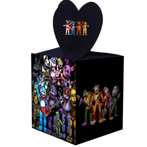 Fnaf Freddy and friends scatole da party per Regalini Festa Scatola di Caramelle per Feste,Compleanno,Bomboniere ,Tema Personalizzabile!!! Festa di Compleanno Bambini
