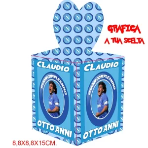 Scatola Napoli da party per Regalini Festa Compleanno, Bomboniere ,Prima Comunione