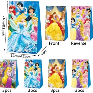 Principessa scatole da party per Regalini Festa Scatola di Caramelle per Feste, Scatole di Caramelle Compleanno, Principessa Scatole Caramelle per Tema Riutilizzabile Festa di Compleanno Bambini Bomboniere Sacchetto Festa