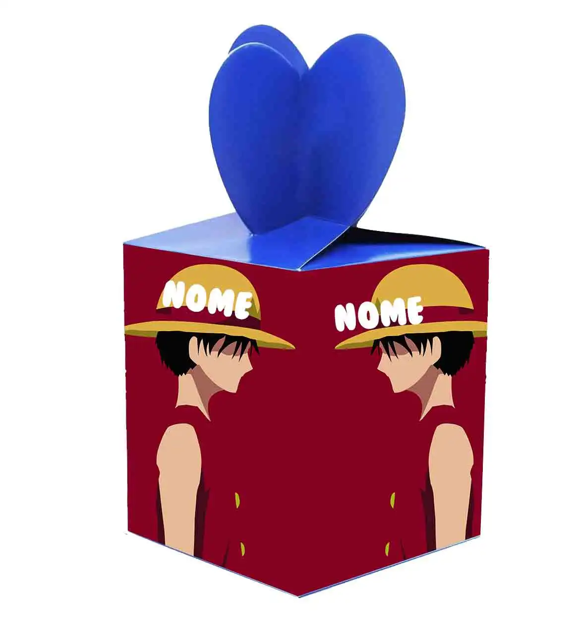 One piece and friends scatole da party per Regalini Festa Scatola di Caramelle per Feste,Compleanno,Bomboniere ,Tema Personalizzabile!!! Festa di Compleanno Bambini - immagine 2