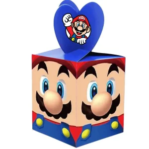 Super mario and friends scatole da party per Regalini Festa Scatola di Caramelle per Feste,Compleanno,Bomboniere ,Tema Personalizzabile!!! Festa di Compleanno Bambini