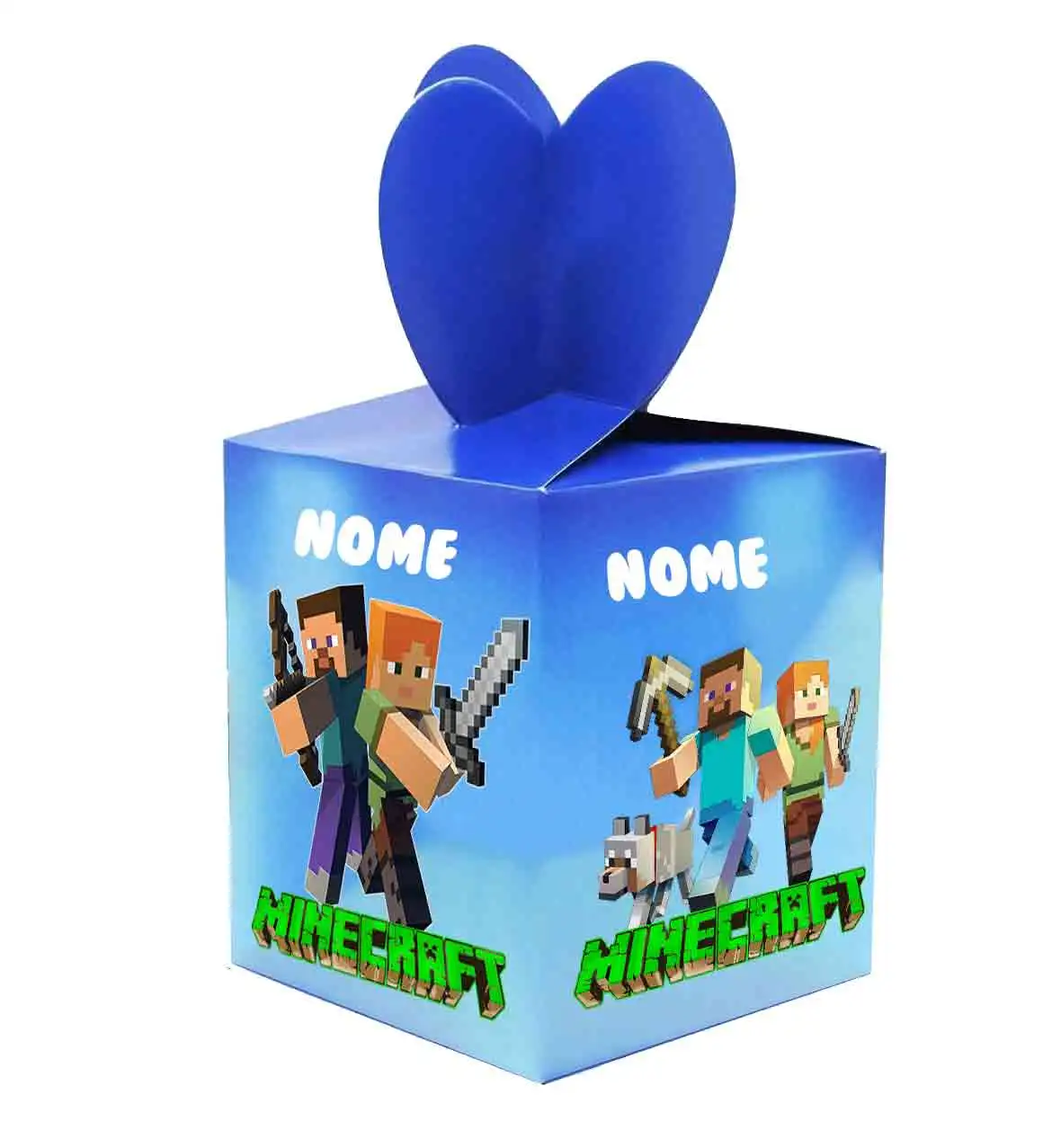 Minecraft scatole da party per Regalini Festa Scatola di Caramelle per Feste,Compleanno,Bomboniere ,Tema Personalizzabile!!! Festa di Compleanno Bambini