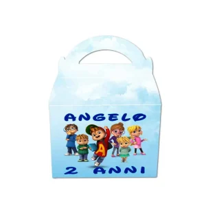 Alvin and friends Scatola da party per Regalini Festa