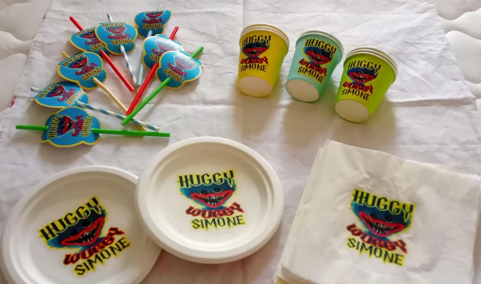 Huggy Wuggy Poppy Playtime kit Festa Compleanno per 8 persone o piu persone - immagine 3