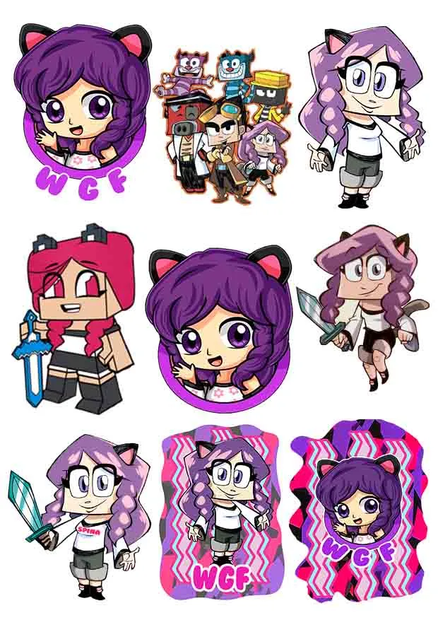 Anna WGF Stickers Adesivi