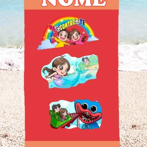 Me contro Sofia Telo Mare in microfibra 80x170cm