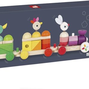 Zigolos Treno in legno  multicolore grande