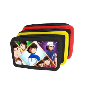 Astuccio scuola 3 zip Tsubasa Holly Benji Vuoto Colore Casuale